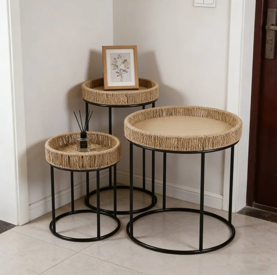 Modern 3-Piece Nesting Side Table Set