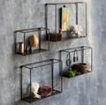 Modern Square Wall-Mounted Shelf Set
