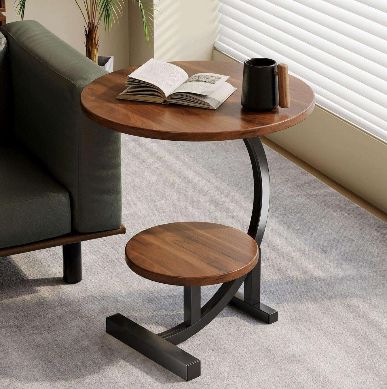 Modern Metal Frame Coffee Table